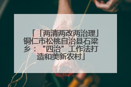「两清两改两治理」铜仁市松桃自治县石梁乡：“四治”工作法打造和美新农村