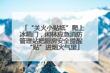 “关火小贴纸”爬上冰箱门，闲林应急消防管理站把厨房安全提醒“贴”进烟火气里