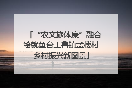 “农文旅体康”融合绘就鱼台王鲁镇孟楼村乡村振兴新图景