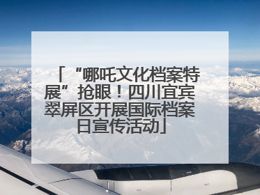 “哪吒文化档案特展”抢眼！四川宜宾翠屏区开展国际档案日宣传活动