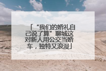 “我们的婚礼自己说了算”聊城这对新人用公交当婚车，独特又浪漫