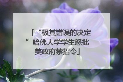 “极其错误的决定”哈佛大学学生怒批美政府禁招令