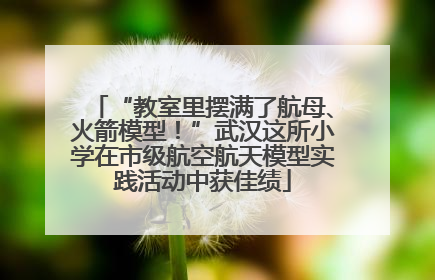 “教室里摆满了航母、火箭模型！”武汉这所小学在市级航空航天模型实践活动中获佳绩
