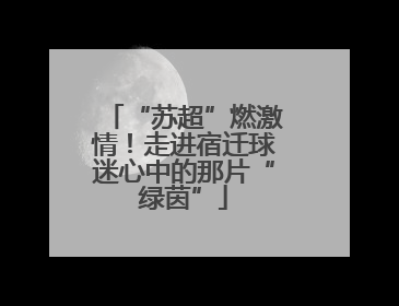 “苏超”燃激情！走进宿迁球迷心中的那片“绿茵”