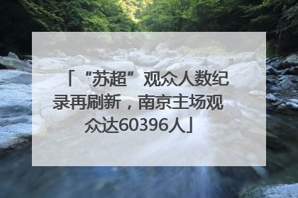 “苏超”观众人数纪录再刷新，南京主场观众达60396人