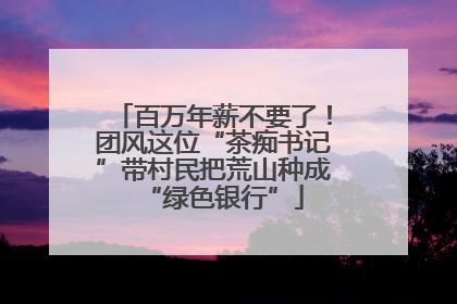 百万年薪不要了！团风这位“茶痴书记”带村民把荒山种成“绿色银行”
