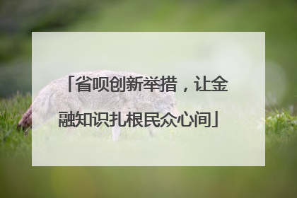 省呗创新举措，让金融知识扎根民众心间