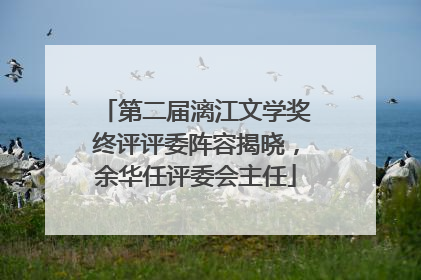 第二届漓江文学奖终评评委阵容揭晓，余华任评委会主任