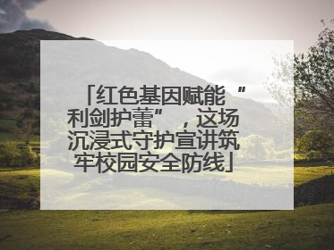 红色基因赋能“利剑护蕾”，这场沉浸式守护宣讲筑牢校园安全防线