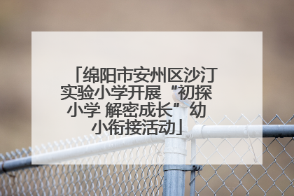 绵阳市安州区沙汀实验小学开展“初探小学 解密成长”幼小衔接活动