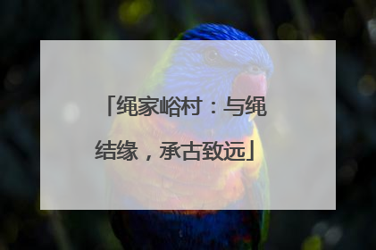 绳家峪村：与绳结缘，承古致远