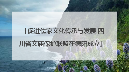 促进儒家文化传承与发展 四川省文庙保护联盟在德阳成立