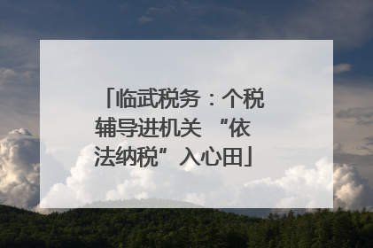 临武税务：个税辅导进机关 “依法纳税”入心田