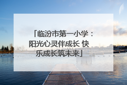临汾市第一小学：阳光心灵伴成长 快乐成长筑未来