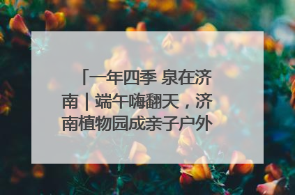 一年四季 泉在济南｜端午嗨翻天，济南植物园成亲子户外热门打卡地
