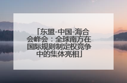 东盟-中国-海合会峰会：全球南方在国际规则制定权竞争中的集体亮相