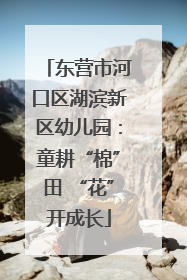 东营市河口区湖滨新区幼儿园：童耕“棉”田 “花”开成长