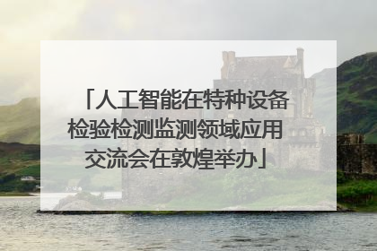 人工智能在特种设备检验检测监测领域应用交流会在敦煌举办