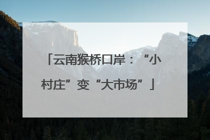 云南猴桥口岸：“小村庄”变“大市场”