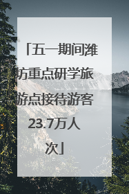 五一期间潍坊重点研学旅游点接待游客23.7万人次