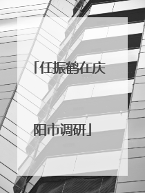 任振鹤在庆阳市调研