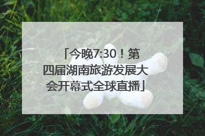 今晚7:30！第四届湖南旅游发展大会开幕式全球直播