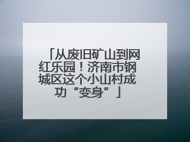 从废旧矿山到网红乐园！济南市钢城区这个小山村成功“变身”