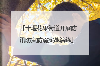 十堰花果街道开展防汛防灾防溺实战演练