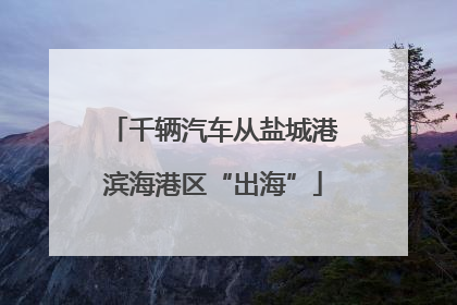 千辆汽车从盐城港滨海港区“出海”