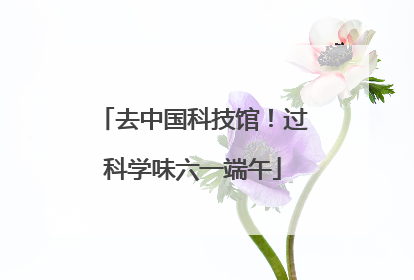 去中国科技馆！过科学味六一端午