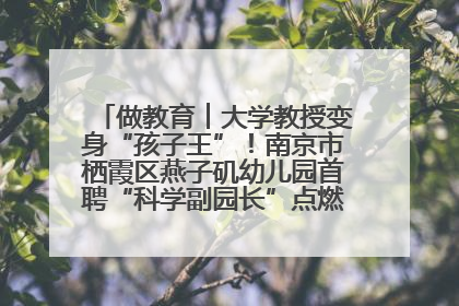 做教育︱大学教授变身“孩子王”！南京市栖霞区燕子矶幼儿园首聘“科学副园长”点燃萌娃科学梦