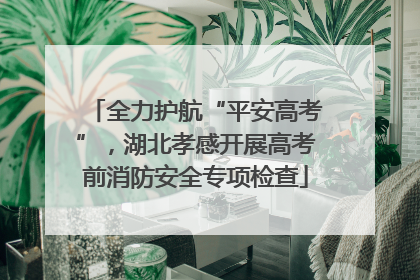 全力护航“平安高考”，湖北孝感开展高考前消防安全专项检查