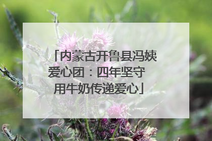 内蒙古开鲁县冯姨爱心团：四年坚守 用牛奶传递爱心