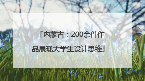 内蒙古：200余件作品展现大学生设计思维