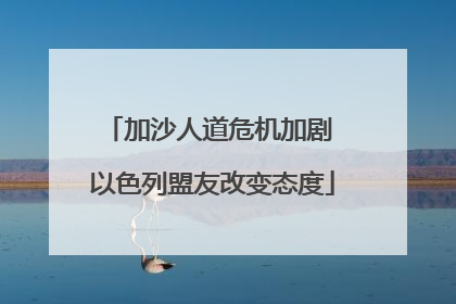 加沙人道危机加剧 以色列盟友改变态度