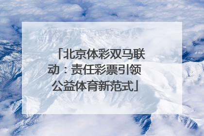 北京体彩双马联动：责任彩票引领公益体育新范式