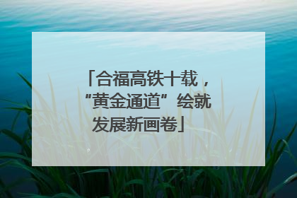 合福高铁十载，“黄金通道”绘就发展新画卷