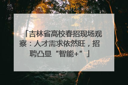 吉林省高校春招现场观察：人才需求依然旺，招聘凸显“智能+”