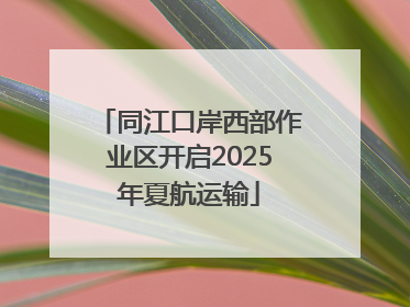 同江口岸西部作业区开启2025年夏航运输