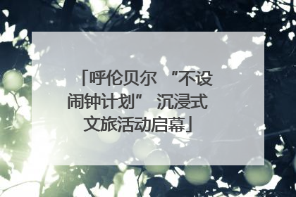 呼伦贝尔 “不设闹钟计划” 沉浸式文旅活动启幕