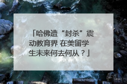 哈佛遭“封杀”震动教育界 在美留学生未来何去何从？