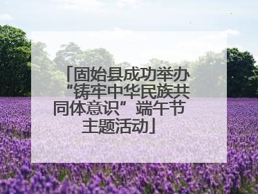 固始县成功举办“铸牢中华民族共同体意识”端午节主题活动