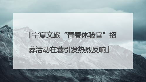 宁夏文旅“青春体验官”招募活动在蓉引发热烈反响