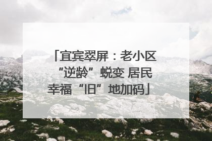 宜宾翠屏：老小区“逆龄”蜕变 居民幸福“旧”地加码