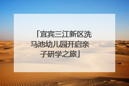 宜宾三江新区洗马池幼儿园开启亲子研学之旅