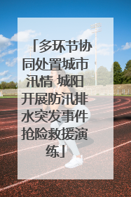 多环节协同处置城市汛情 城阳开展防汛排水突发事件抢险救援演练