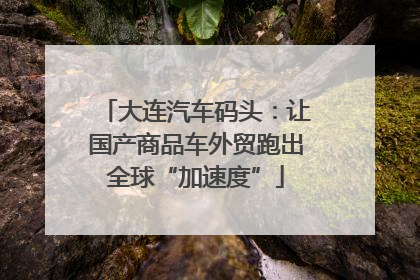大连汽车码头：让国产商品车外贸跑出全球“加速度”