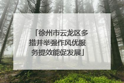 徐州市云龙区多措并举强作风优服务提效能促发展