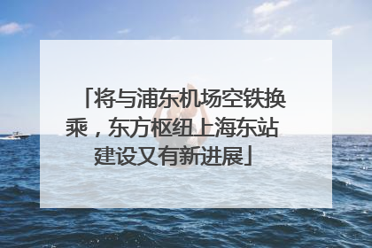 将与浦东机场空铁换乘，东方枢纽上海东站建设又有新进展