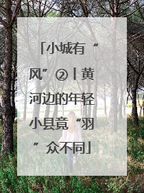 小城有“风”②丨黄河边的年轻小县竟“羽”众不同